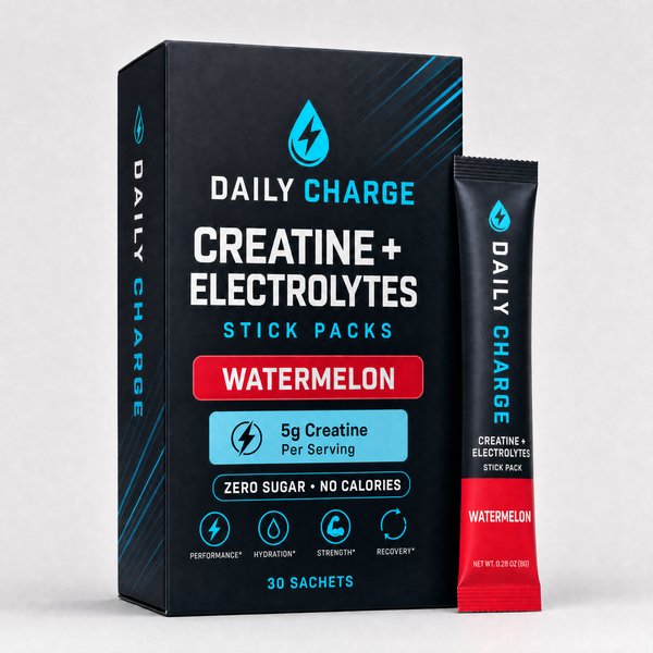Daily Charge Watermelon Creatine + Electrolytes Stick Packs